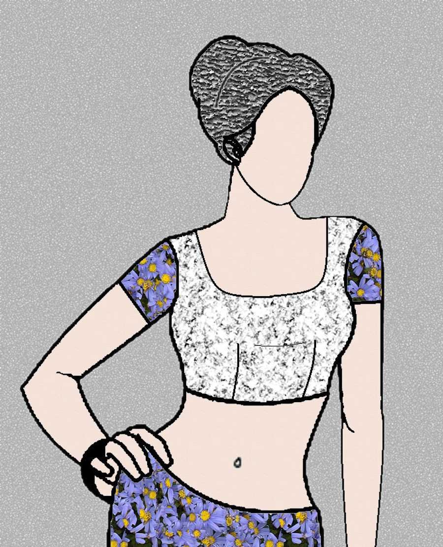 normal blouse cutting