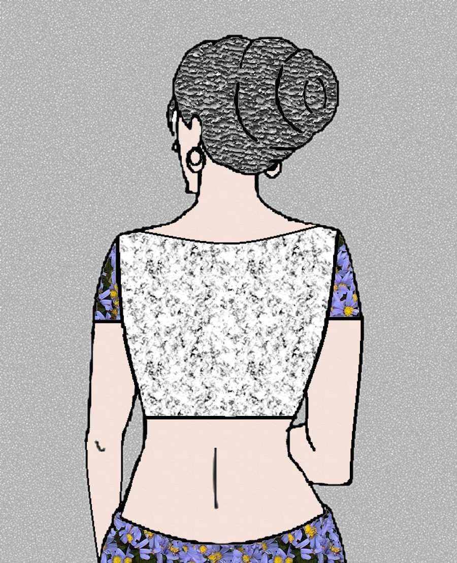 normal blouse cutting