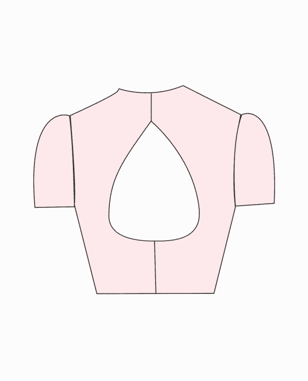 jewel neck back open design 2 back blouse guru