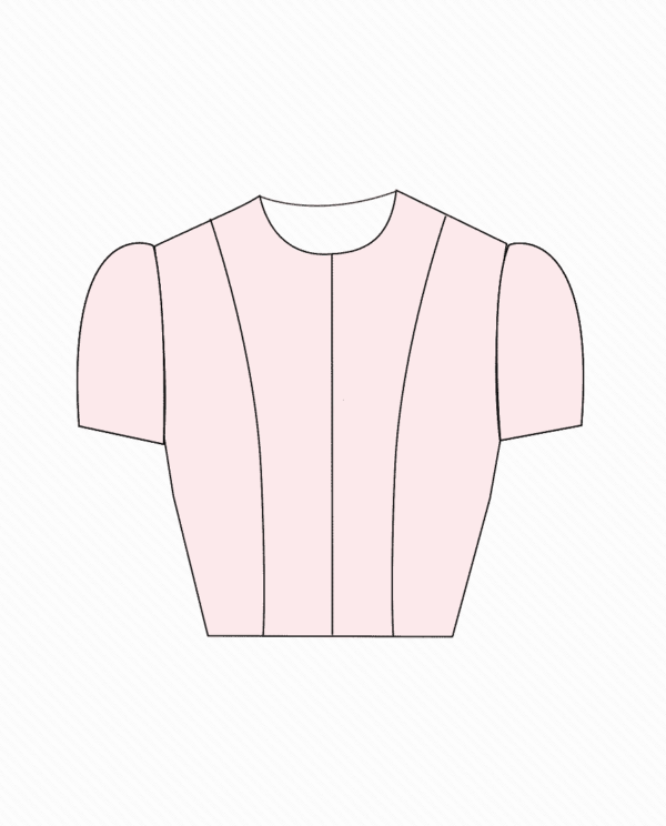 jewel neck front open design 3 front blouse guru