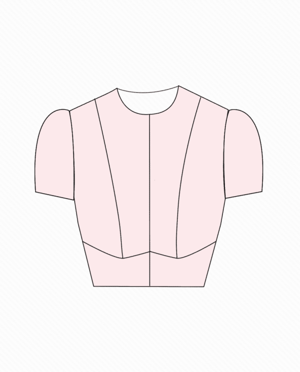 jewel neck front open design 4 front blouse guru