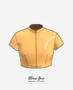 Blouse Guru Collar Neck Front Open Design 2 Front