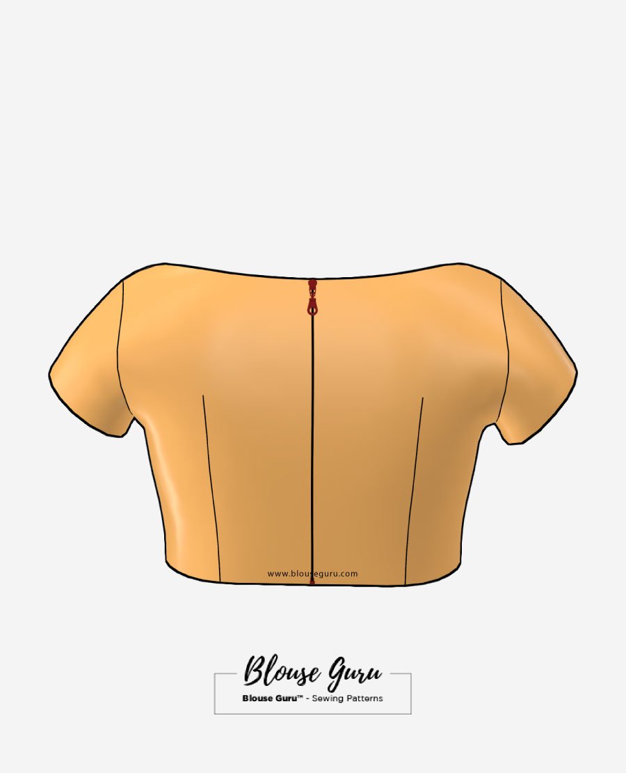 Blouse Guru Boat Neck Back Open Design 2 Back Blouse Guru Boat Neck Back Open Design 2 Back