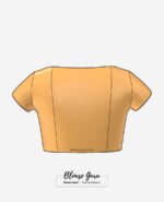 Blouse Guru Boat Neck Front Open Design 4 Back