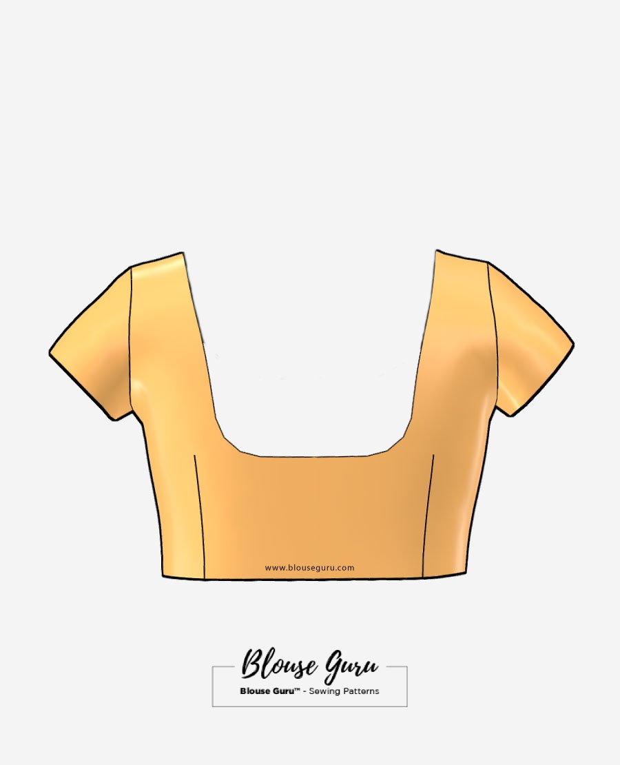 Blouse Guru Single Katori Front Open Design 1 Back Blouse Guru Single Katori Front Open Design 1 Back